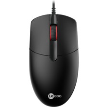Hype Store Lecoo MS103 USB Kablolu 1000DPI 3 Tuşlu Pc, Mac, Dizüstü Bilgisayar ile Uyumlu Optik Mouse Siyah