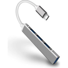 Hype Store C-809 Macbook Uyumlu Type-C To 4* USB 3.0 Splitter 5 Gbps Çevirici Hub Adaptör