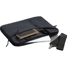 Hype Store Simple - Pro 13-13.3-14 Inç Darbeye Karşı Korumalı Su Geçirmez Laptop Çantası. Füme (Füme/tek Beden)