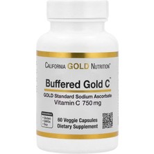 California Gold Nutrition Buffered Gold C 750 Mg 60 Caps.