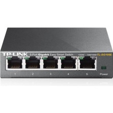 Tp-Lınk TL-SG105E, 5 Port, Gigabit, Easy Smart, Yönetilebilir, Masaüstü Switch