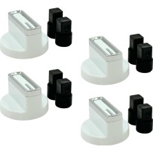 Akat Arçelik Ile Uyumlu Ocd K 651 Eb Gazlı Ocak Düğmesi Takımı – 4’lü Beyaz Çizgili