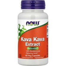 Now Foods Kava Kava Sleep Stress Relaxation Extract 60 Veg Caps