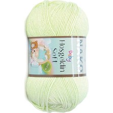 Nako Hoşgeldin Soft (5 Adet) 10559 Yenidoğan Yeşil Renk El Örgü Ipliği