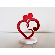 WaveOra Modern Tasarım Aşk Figürlü Biblo Sevgiliye ve Eşe Özel Yıldönümü Masa Süsü