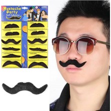 Kostüm Partisi Takma Bıyık 6 Model 12 Adet (Lisinya)