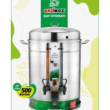 Gazinox 500 Bardak Çay Makinası Göstergeli Musluk
