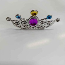 MOYS PARTY & AHSAP Gümüş Renk Taraklı Model Prenses Kraliçe Tacı ve Yıldız Prenses  Asası