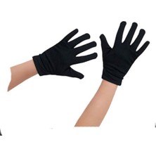 MOYS PARTY & AHSAP Moys-23 Nisan Siyah Renk Çocuk Boy Likralı Pandomim Eldiveni Renk Seçebılırsiniz