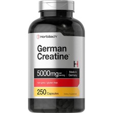 Horbaach German Creatine 5.000 Mg 250 Capsules ┃ Non Gmo -Gluten Free
