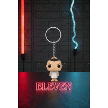 Lades Stranger Things Funko Pop Figür Anahtarlık – Eleven V1 Koleksiyonluk Anahtar Süsü