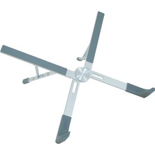 Frısby FNC-5140ST, 10&amp;quot;-17.3&amp;quot; Taşınabilir,  Katlanır, Notebook Standı, 5 Kademeli Ayarlanabilir Yükseklik, Alüminyum (Gümüş)