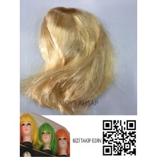 Platin Renk Kısa Peruk Saç -Parti Peruk