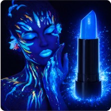 Uv Neon Mavi Ruj – Karanlıkta Parlayan Makyaj Boyası