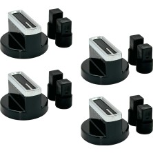 Akat Arçelik Ile Uyumlu Ocd K 651 Es Gazlı Ocak Düğmesi Takımı – 4’lü Siyah Çizgili