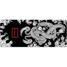 SHC4200 Porge Mouse Pad 90X40 Mouse Pad Xxl Büyük Mousepad (Dragon, 90X40 cm 3mm Kalınlık)