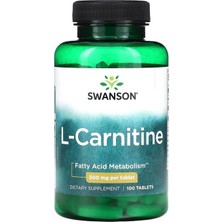 Swanson L-Carnitine 500 Mg 100 Tablet