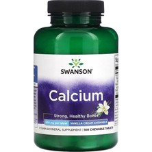 Swanson Kalsiyum 500 Mg,  100 Çiğnenebilir  Tablet  Usa Vers.