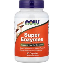 Now Foods Super Enzymes Digestive Enzymes Gut Health Bromelain , Papain , Betaine , Ox Bile 90 Capsules