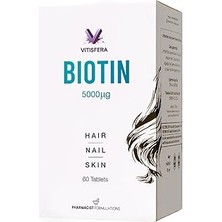 SHC4200 Vitisfera Biotin 5000 Mcg 60 Tablet