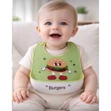 Kitchen Pembelia Silikon Bebek Mama Önlüğü Çocuk Mama Önlük Leke Tutmaz Yıkanabilir