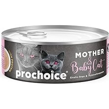 SHC4200 Prochoice Mother &amp; Baby Mousse, Anne Kediler ve Yavruları Için Tavuklu Mus 80 gr x 12 Adet