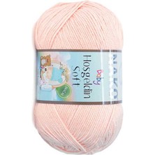 Nako Hoşgeldin Soft (5 Adet) 99 Açık Kavun Rengi Elörgü Ipliği