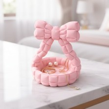 Olafigo Fiyonk Detaylı Dekoratif Takı ve Aksesuar Düzenleyici Sepet - Estetik Masaüstü Organizer