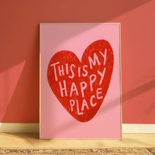DES VU PRINT This Is My Happy Place Poster, Pinterest Temalı Çerçevesiz Poster