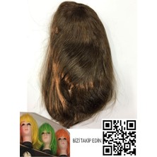 Kahve Renk Kısa Peruk Saç -Parti Peruk