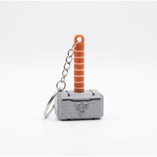 Atatuğ Hediyelik Thor Mjolnir Çekici Anahtarlık - Detaylı 3D Baskı Marvel Aksesuarı