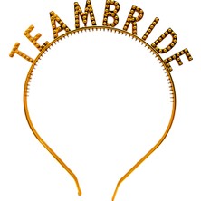 Altın Renk Team Bride Taç – Gelin ve Nedime Tacı