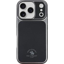 Covpor Santa Barbara Polo Racquet Club Apple iPhone 17 Pro Max Uyumlu Kılıf Manyetik Şarj Destekleyen Içi Süet Lucas Deri Kapak