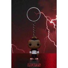 Lades Stranger Things Funko Pop Figür Anahtarlık – Lucas Koleksiyonluk Anahtar Süsü