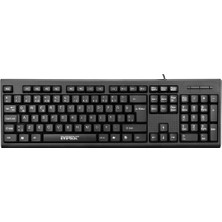 Everest KB-871U, USB Kablolu, Türkçe Q,  Standart Klavye (Siyah)
