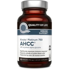 Quality Of Life Labs Kinoko Platinum Ahcc, 60 Vegi Caps.
