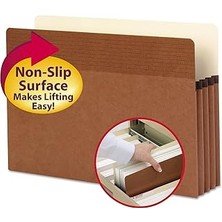 SHC4200 Smead Easy Grip® Dosya Cebi, Düz Kesim Tablet, 3 – 1/2 Inç Genişletme, Yasal Ölçü, Ters Düşme, Kutu