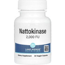 Lake Avenue Nutrition Nattokinase Proteolytic Enzyme Gut Health 2,000 Fus 30 Veggie Caps