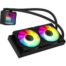 Powerboost PB-LCS-IM240-B (Siyah) Alpha 240B Argb Fanlı 240MM (LGA1700/AM4/AM5) Uyumlu Sıvı Soğutma Sistemi