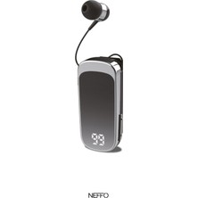 Neffo Makaralı Kulaklık Bluetooth 6.0 | 20 Saat Konuşma | Dijital Ekran | Titreşimli | Hızlı Şarjlı