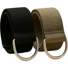 Çantachım Bez Kemer 2'li Set Spor Halka Tokalı Taktik