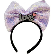 LED Işıklı 3 Farklı Fonksiyonda Yanan Lila Fiyonk Taç 20X17 cm