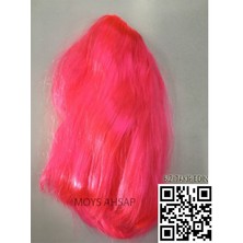 Pembe Renk Kısa Peruk Saç -Parti Peruk