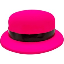 Marsilyan Neon Partisi Pembe Renk Melon Plastik Parti Şapkası