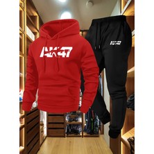 Bellanova AK47 Baskılı Kapüşonlu ve Eşofman Altı Takımı