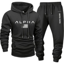 Bellanova Erkekler Için Spor Iki Parçalı Kapüşonlu Sweatshirt ve Pantolon Takımı