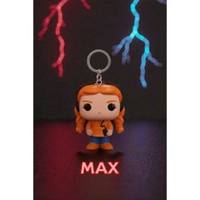 Lades Stranger Things Funko Pop Figür Anahtarlık – Max V1 Koleksiyonluk Anahtar Süsü