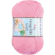 Nako Hoşgeldin Soft (5 Adet) 2244 Bebe Pembe El Örgü Ipliği