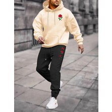 Bellanova Erkekler Için Spor Iki Parçalı Kapüşonlu Sweatshirt ve Pantolon Takımı