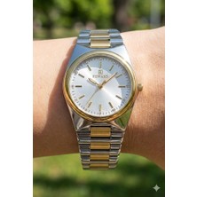 Reward Kadın Kol Saati | 32 mm Çelik Kasa, Çift Renk Çelik Kordon, Mineral Cam